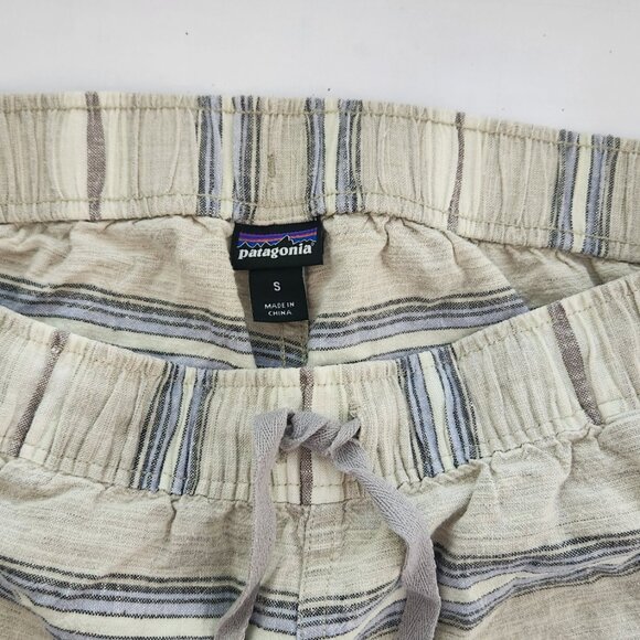 Patagonia Island Hemp Baggies - Tarkine Stripe Small Beige - Picture 2 of 7